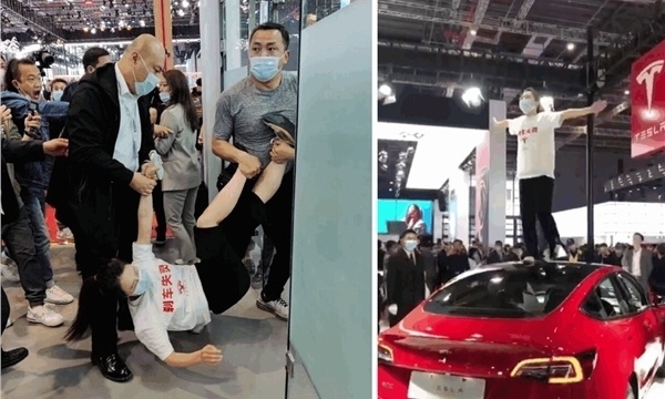 赔偿17万！特斯拉刹车失灵案大结局，车顶维权女车主再审被驳回
